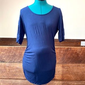 A Pea in the Pod Elbow Dleeved Ruched Tee